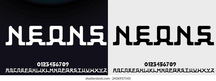 Modern abstract digital tech font. Logo creative font, type, technology, movie, digital, music, movie. Fonts and illustration in vector format. Luxury Font.