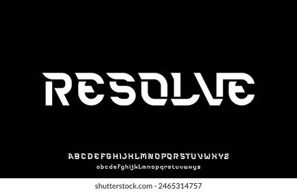 Modern abstract digital tech font. Logo creative font, type, technology, movie, digital, music, movie. Fonts and illustration in vector format.