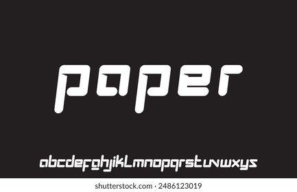 Modern abstract digital tech font. Logo creative font, type, technology, movie, digital, music, movie. Font and illustration in vector format.