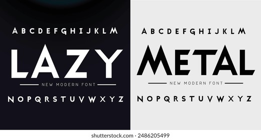 Modern abstract digital tech font. Logo creative font, type, technology, movie, digital, music, movie. Font and illustration in vector format.