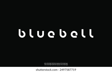 Fuente de tecnología digital abstracta moderna. Logo fuente creativa, tipo, tecnología, película, digital, música, película. Fuentes e ilustración en formato Vector.