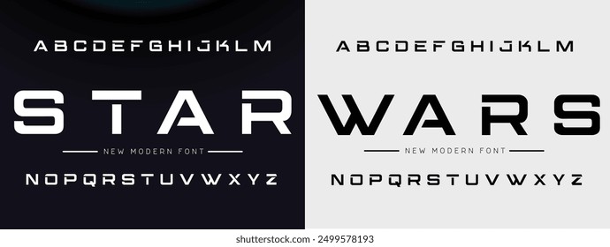 Modern abstract digital tech font. Logo creative font, type, technology, movie, digital, music, movie. Fonts and illustration in vector format. Luxury Font.