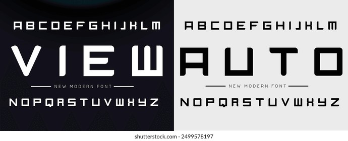 Modern abstract digital tech font. Logo creative font, type, technology, movie, digital, music, movie. Fonts and illustration in vector format. Luxury Font.