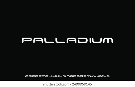 Modern abstract digital tech font. Logo creative font, type, technology, movie, digital, music, movie. Font and illustration in vector format.