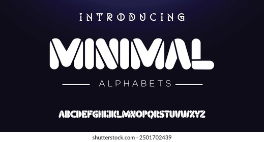 Modern abstract digital tech font. Logo creative font, type, technology, movie, digital, music, movie. Font and illustration in vector format.