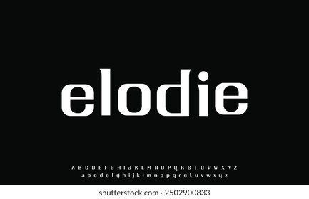 Modern abstract digital tech font. Logo creative font, type, technology, movie, digital, music, movie. Font and illustration in vector format.