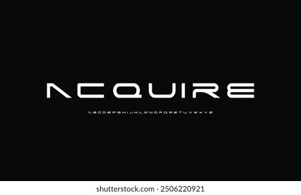 Modern abstract digital tech font. Logo creative font, type, technology, movie, digital, music, movie. Fonts and illustration in vector format.