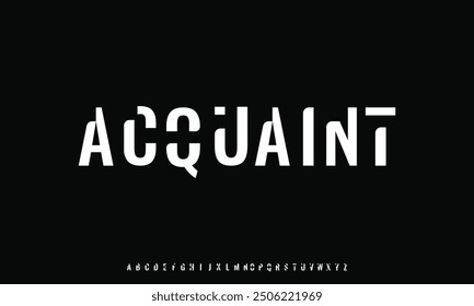 Modern abstract digital tech font. Logo creative font, type, technology, movie, digital, music, movie. Fonts and illustration in vector format.