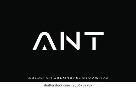 Modern abstract digital tech font. Logo creative font, type, technology, movie, digital, music, movie. Fonts and illustration in vector format.