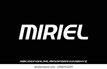 Modern abstract digital tech font. Logo creative font, type, technology, movie, digital, music, movie. Fonts and illustration in vector format.