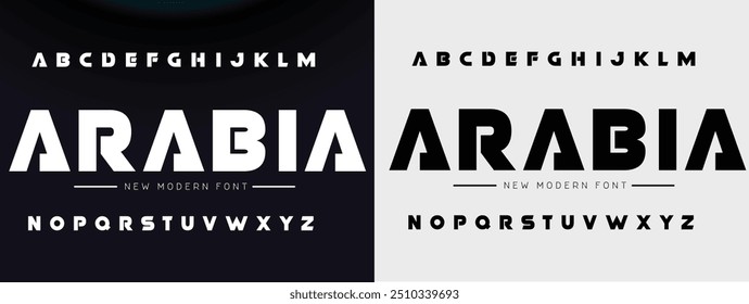 Modern abstract digital tech font. Logo creative font, type, technology, movie, digital, music, movie. Font and illustration in vector format.
