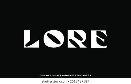 Modern abstract digital tech font. Logo creative font, type, technology, movie, digital, music, movie. Font and illustration in vector format.