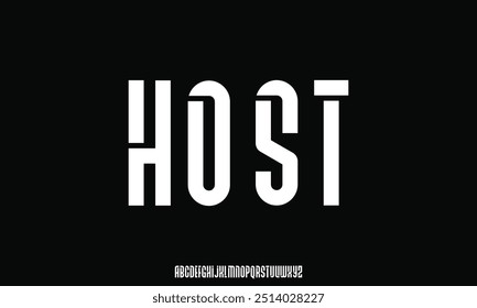 Modern abstract digital tech font. Logo creative font, type, technology, movie, digital, music, movie. Font and illustration in vector format.