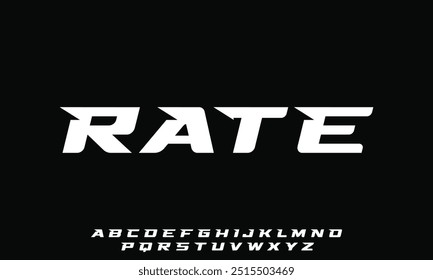 Fonte digital abstrata moderna da tecnologia. Fonte criativa logotipo, tipo, tecnologia, filme, digital, música, filme. Fontes e ilustração em formato vetorial.