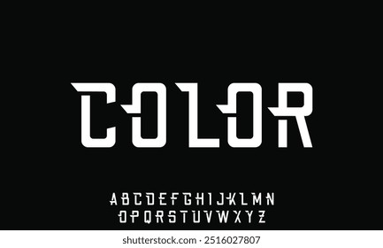 Modern abstract digital tech font. Logo creative font, type, technology, movie, digital, music, movie. Font and illustration in vector format.