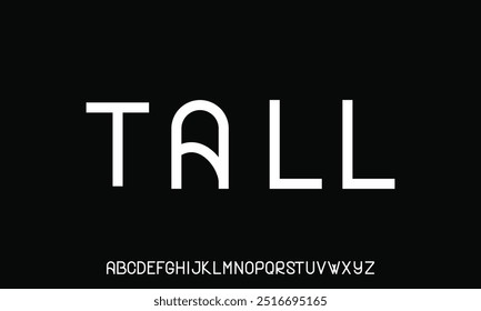 Modern abstract digital tech font. Logo creative font, type, technology, movie, digital, music, movie. Font and illustration in vector format.
