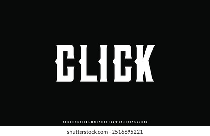 Fonte digital abstrata moderna da tecnologia. Fonte criativa logotipo, tipo, tecnologia, filme, digital, música, filme. Fonte e ilustração em formato vetorial.