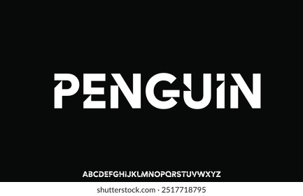 Moderne abstrakte digitale Schriftart. Logo kreative Schriftart, Typ, Technologie, Film, digital, Musik, Film. Schriftart und Illustration im Vektorformat.