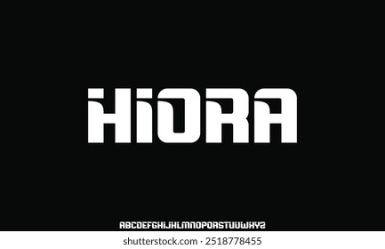 Modern abstract digital tech font. Logo creative font, type, technology, movie, digital, music, movie. Font and illustration in vector format.