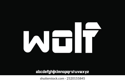 Modern abstract digital tech font. Logo creative font, type, technology, movie, digital, music, movie. Font and illustration in vector format.