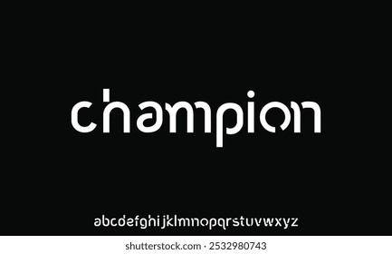 Modern abstract digital tech font. Logo creative font, type, technology, movie, digital, music, movie. Font and illustration in vector format.