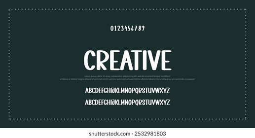 Modern abstract digital tech font. Logo creative font, type, technology, movie, digital, music, movie. Font and illustration in vector format.