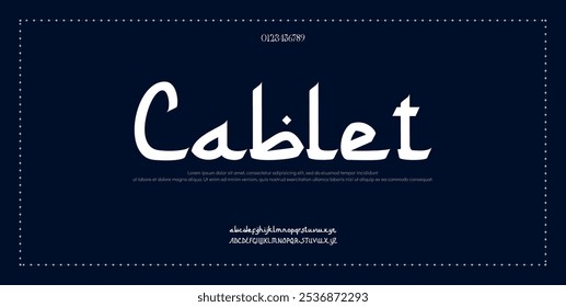 Modern abstract digital tech font. Logo creative font, type, technology, movie, digital, music, movie. Font and illustration in vector format.