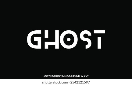 Modern abstract digital tech font. Logo creative font, type, technology, movie, digital, music, movie. Font and illustration in vector format.