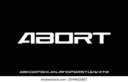 Modern abstract digital tech font. Logo creative font, type, technology, movie, digital, music, movie. Font and illustration in vector format.