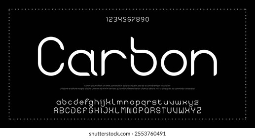 Modern abstract digital tech font. Logo creative font, type, technology, movie, digital, music, movie. Font and illustration in vector format.
