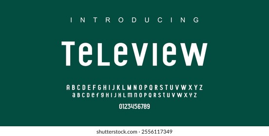 Modern abstract digital tech font. Logo creative font, type, technology, movie, digital, music, movie. Font and illustration in vector format. 