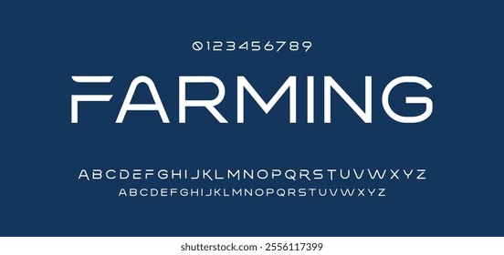 Modern abstract digital tech font. Logo creative font, type, technology, movie, digital, music, movie. Font and illustration in vector format. 