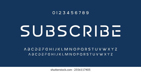 Modern abstract digital tech font. Logo creative font, type, technology, movie, digital, music, movie. Font and illustration in vector format. 