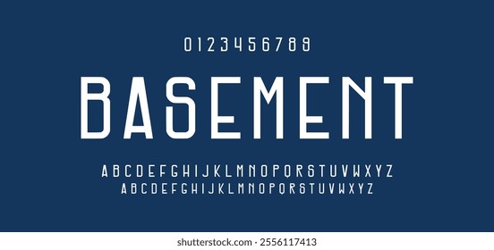 Modern abstract digital tech font. Logo creative font, type, technology, movie, digital, music, movie. Font and illustration in vector format. 