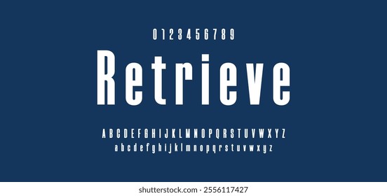 Modern abstract digital tech font. Logo creative font, type, technology, movie, digital, music, movie. Font and illustration in vector format. 