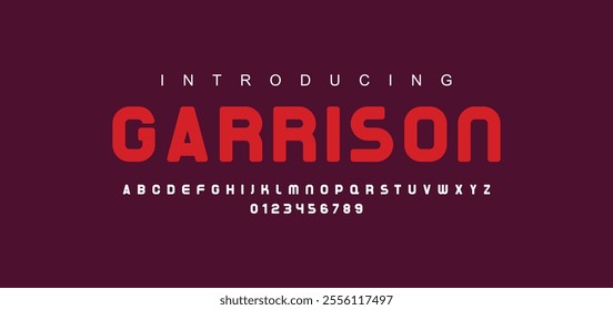Modern abstract digital tech font. Logo creative font, type, technology, movie, digital, music, movie. Font and illustration in vector format. 