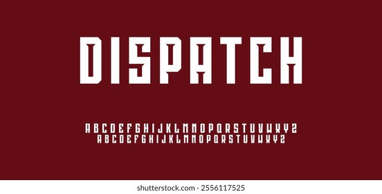 Modern abstract digital tech font. Logo creative font, type, technology, movie, digital, music, movie. Font and illustration in vector format. 