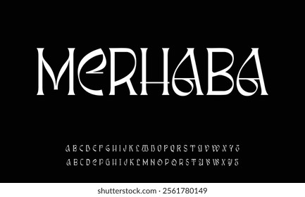 Modern abstract digital tech font. Logo creative font, type, technology, movie, digital, music, movie. Font and illustration in vector format.