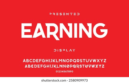 Modern abstract digital tech font. Logo creative font, type, technology, movie, digital, music, movie. Font and illustration in vector format.