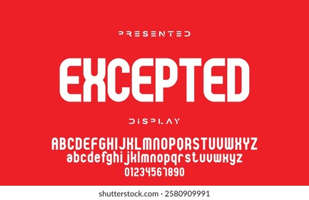 Modern abstract digital tech font. Logo creative font, type, technology, movie, digital, music, movie. Font and illustration in vector format.