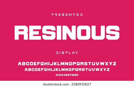 Modern abstract digital tech font. Logo creative font, type, technology, movie, digital, music, movie. Font and illustration in vector format.