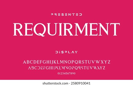 Modern abstract digital tech font. Logo creative font, type, technology, movie, digital, music, movie. Font and illustration in vector format.