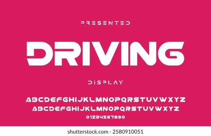 Modern abstract digital tech font. Logo creative font, type, technology, movie, digital, music, movie. Font and illustration in vector format.