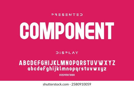 Modern abstract digital tech font. Logo creative font, type, technology, movie, digital, music, movie. Font and illustration in vector format.