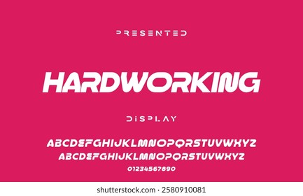 Modern abstract digital tech font. Logo creative font, type, technology, movie, digital, music, movie. Font and illustration in vector format.