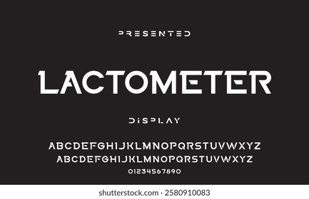 Modern abstract digital tech font. Logo creative font, type, technology, movie, digital, music, movie. Font and illustration in vector format.