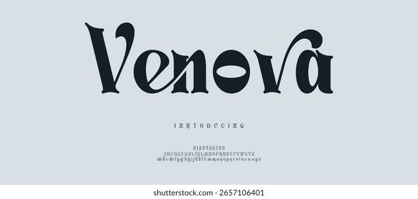 Modern abstract digital tech font. Logo creative font, type, technology, movie, digital, music, movie. Font and illustration in vector format.