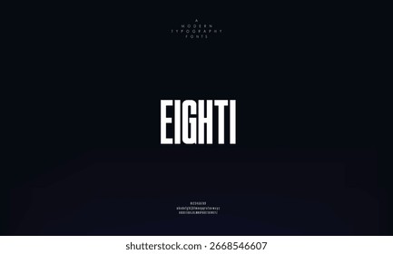 Modern abstract digital tech font. Logo creative font, type, technology, movie, digital, music, movie. Font and illustration in vector format.