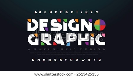 Modern abstract digital tech font. Logo creative font, type, technology, movie, digital, music, movie. Fonts and illustration in vector format. Luxury Font.