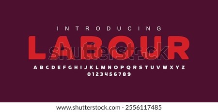 Modern abstract digital tech font. Logo creative font, type, technology, movie, digital, music, movie. Font and illustration in vector format. 